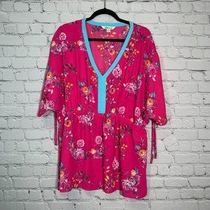 Pioneer Woman Pink Floral Top XL